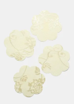 4 Piece Flower Mesh Nipple Covers