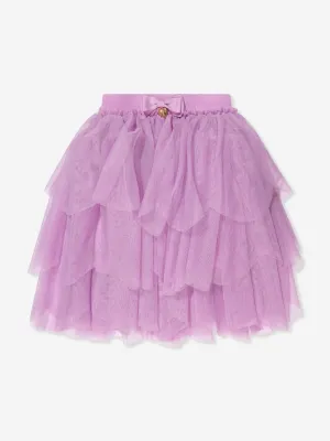 Angels Face Girls Petal Tiered Skirt in Lilac