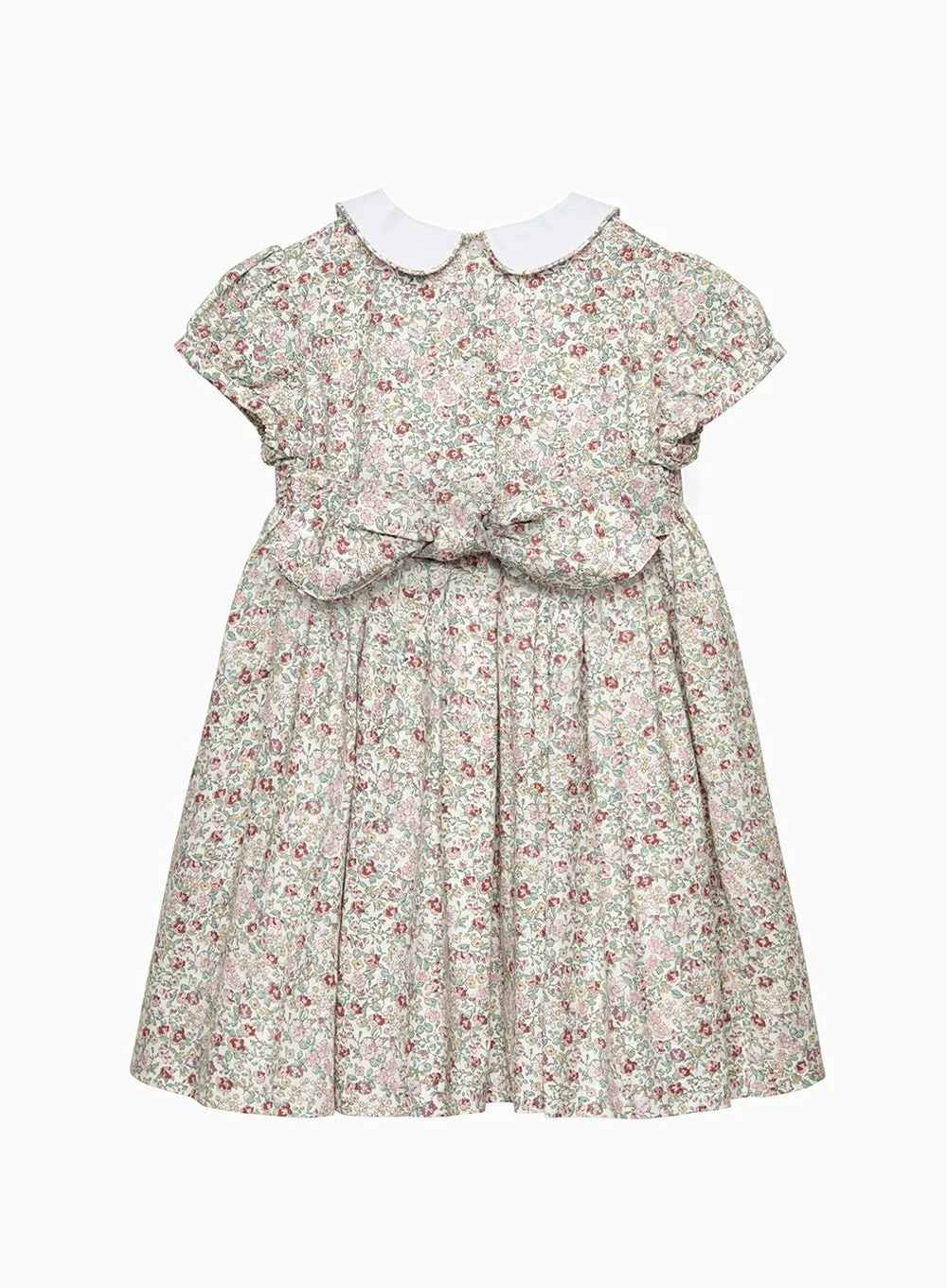 Arabella Smocked Dress in Pink Floral