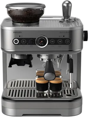 Barista Brew Semi-Automatic Espresso Machine, American Button, 250G Bean Container, Perfection Temperature Milk Pitcher,