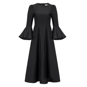 Bell Sleeve Dress - Black