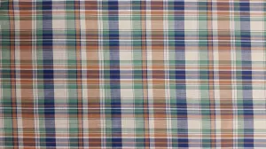 COTTON LAWN YARN DYED PLAID DSN-01 NON-STRETCHED WOVEN - SHIRTING FABRIC<br><h6>1-NAVY/GREEN<br>265-CLWNP SN-01</h6>