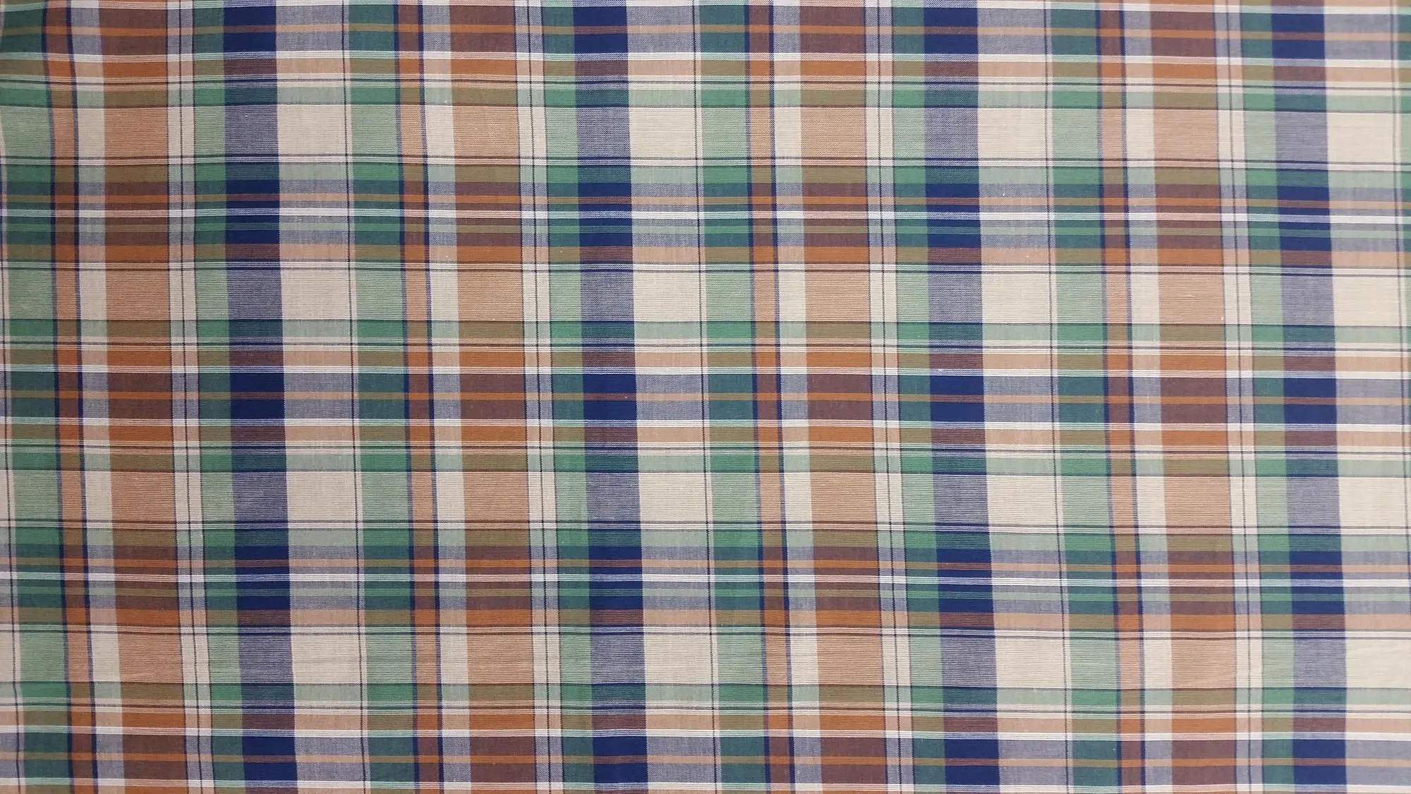 COTTON LAWN YARN DYED PLAID DSN-01 NON-STRETCHED WOVEN - SHIRTING FABRIC<br><h6>1-NAVY/GREEN<br>265-CLWNP SN-01</h6>