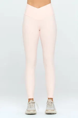 Cristina - Peach Cross Over 7/8 Legging (High-Waist) - LIMITED EDITION