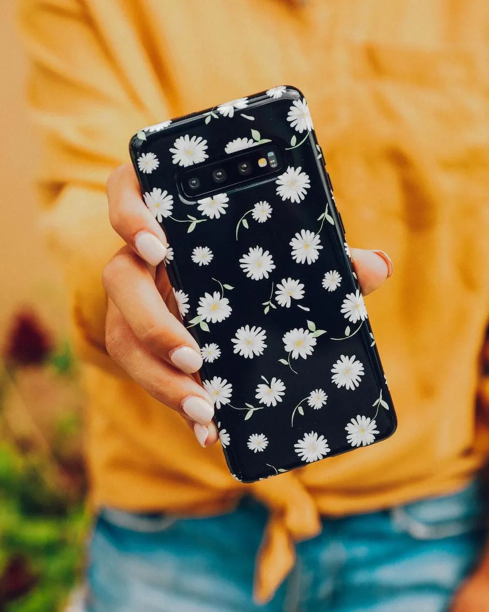 Daisy Daydream | Black Floral Samsung Case