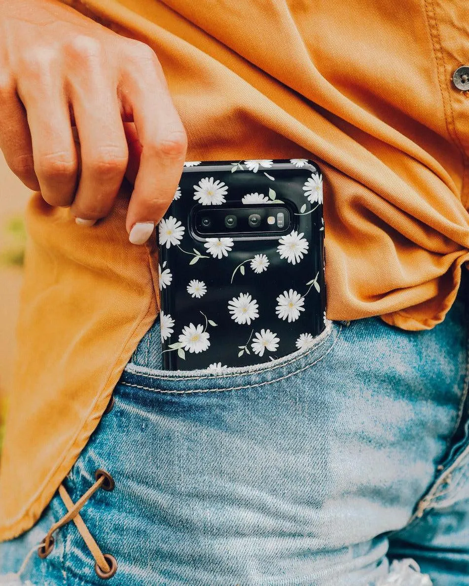 Daisy Daydream | Black Floral Samsung Case