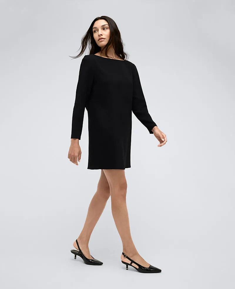 Draped Back Shift Dress