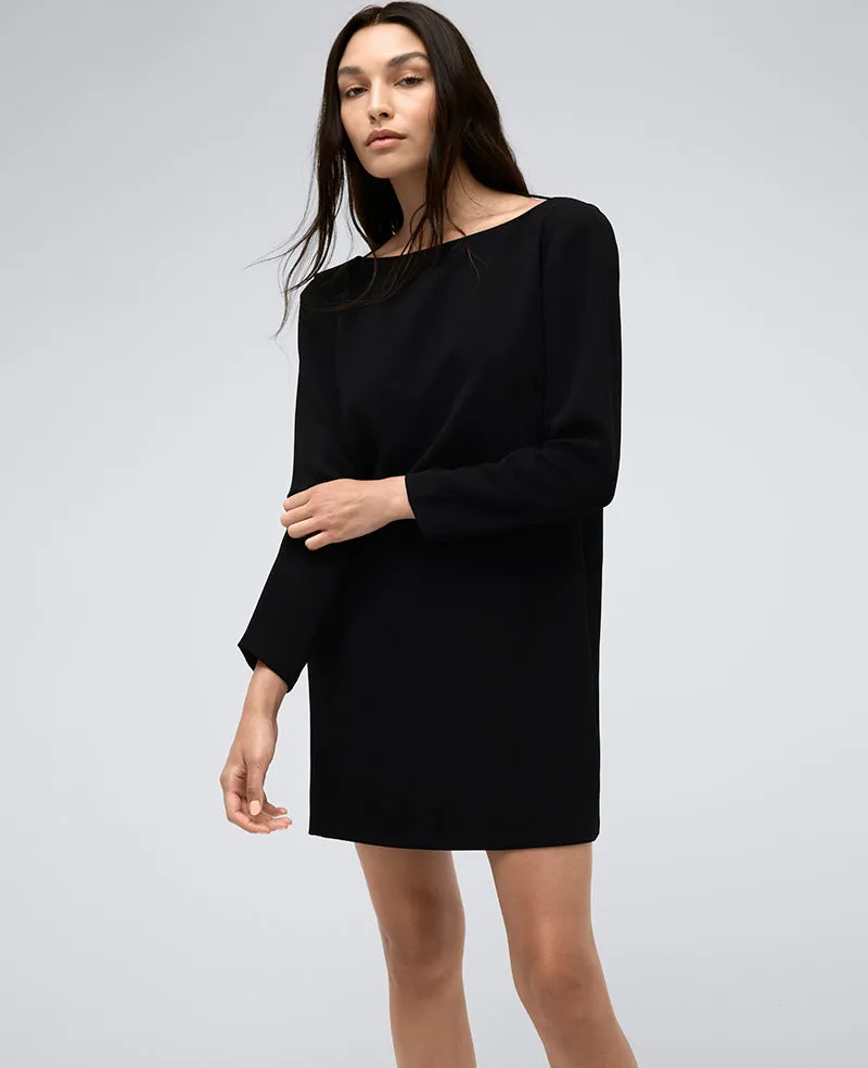 Draped Back Shift Dress