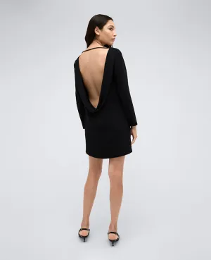 Draped Back Shift Dress