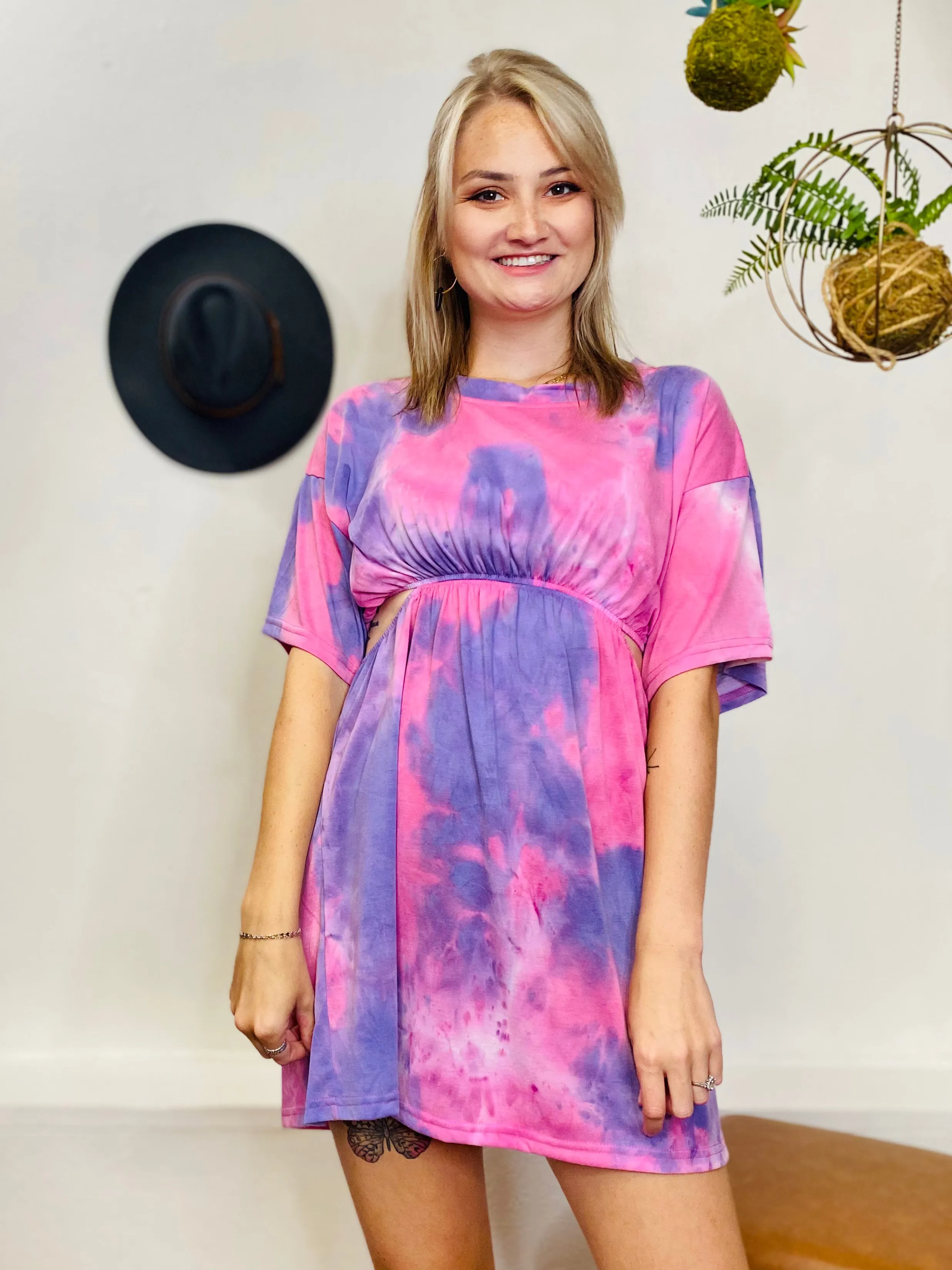 Ella Side Cut Tee Dress UMGEE