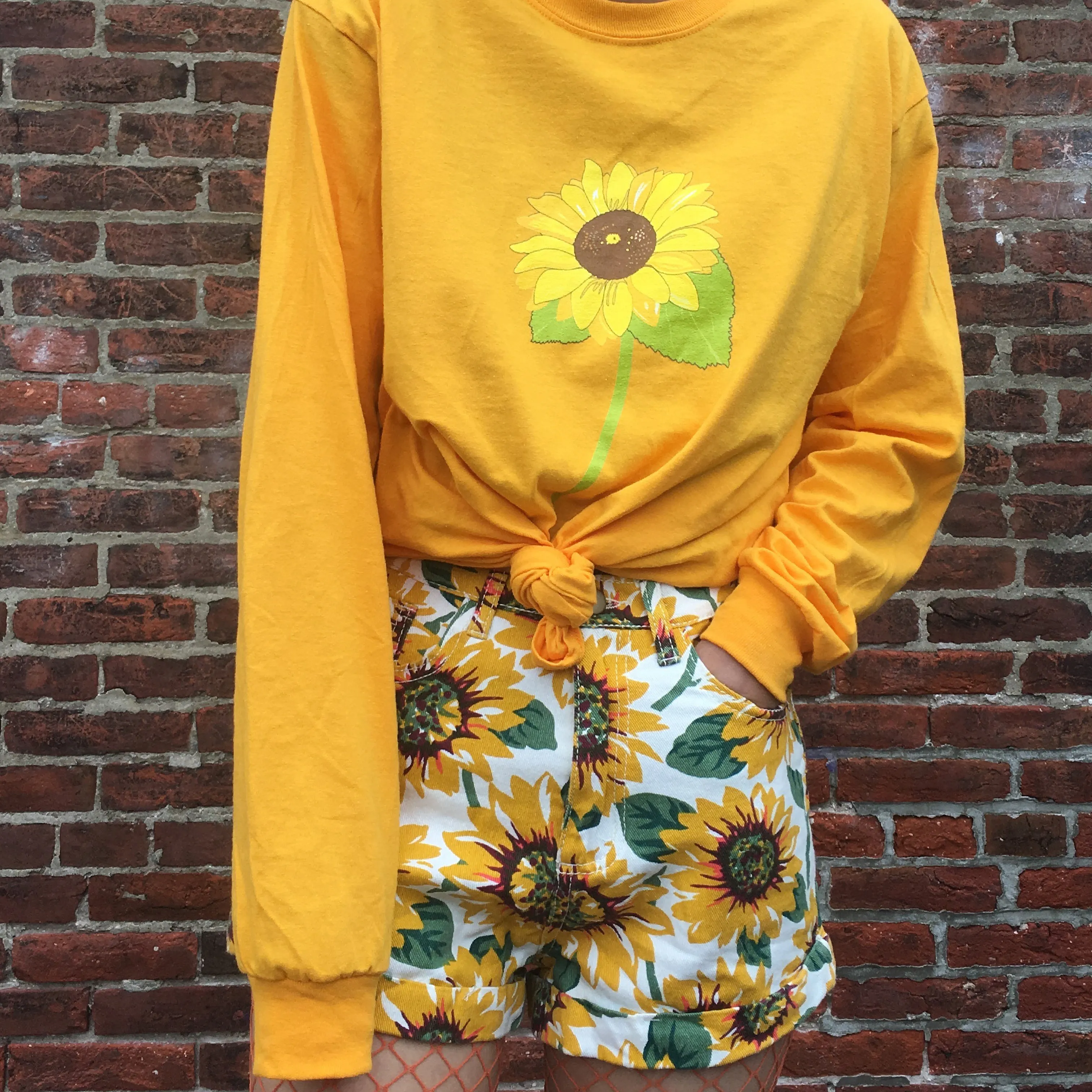 FLOWER CHILD- sunflower LONG SLEEVE UNISEX