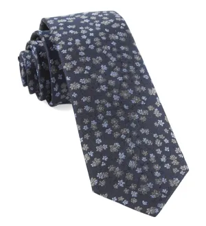 Free Fall Floral Navy Tie