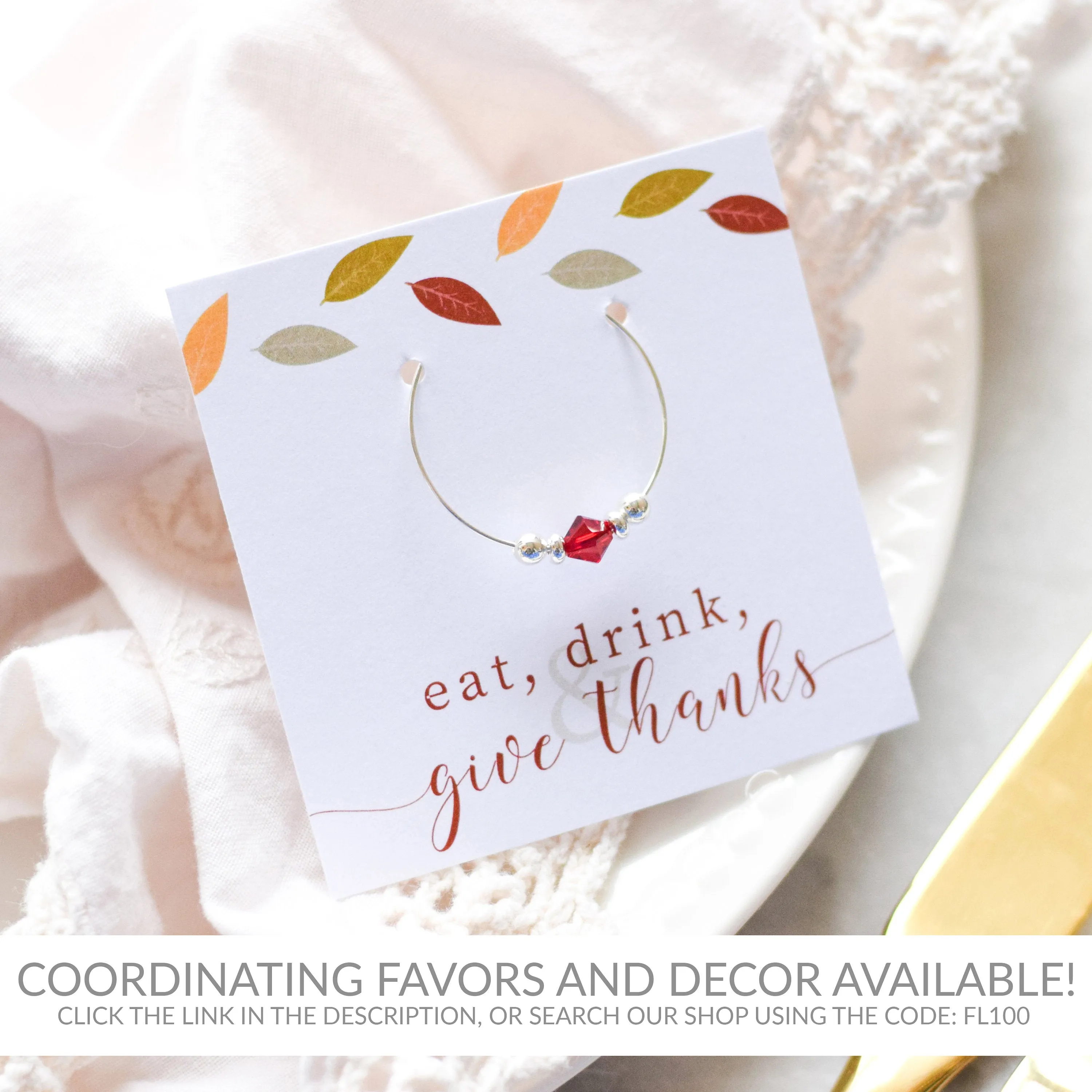 Friendsgiving Place Card Template Printable, Fall Dinner Name Card, Editable INSTANT DOWNLOAD - FL100