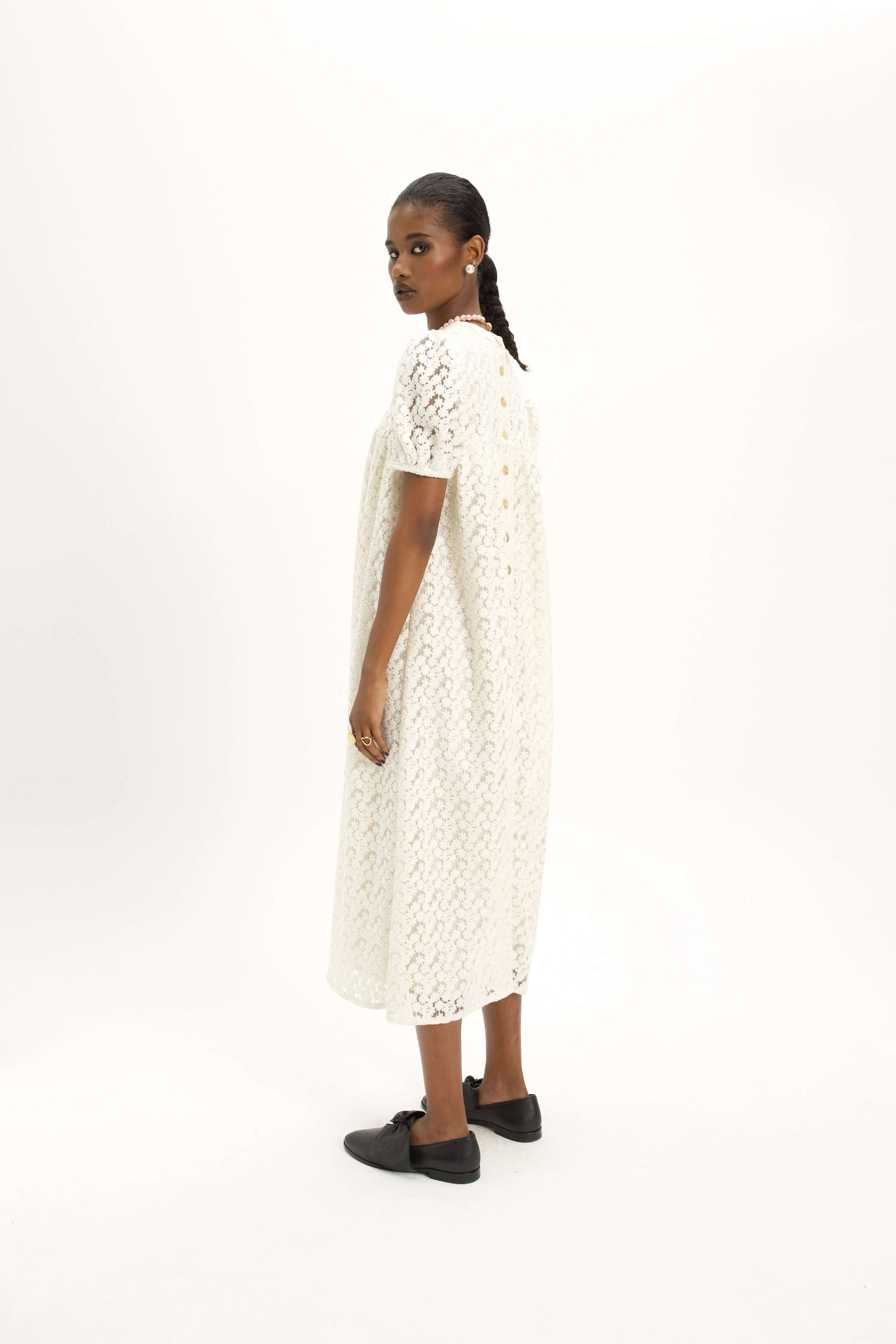 Gaya Dress in Albatre Lace