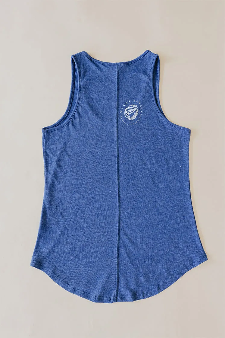 Humpback Whale Tank - Royal Blue