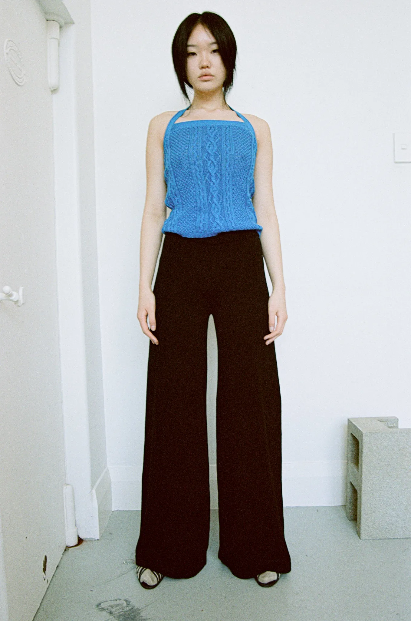 KNITTED LOUNGING PANTS | BLACK