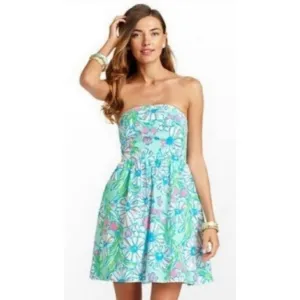 Lilly Pulitzer Chandie Dress in Sandbar Blue Splish Splash