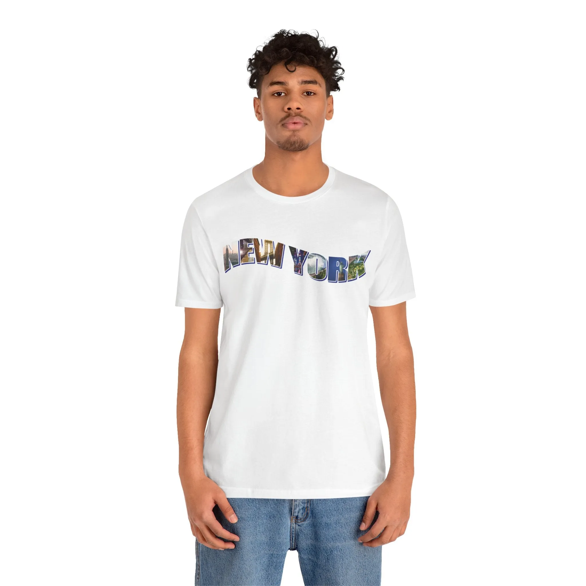 New York State Collage Unisex Jersey Short Sleeve Tee