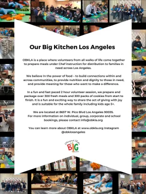 Our BIG Kitchen Los Angeles Love Love Tennis Volunteer Event