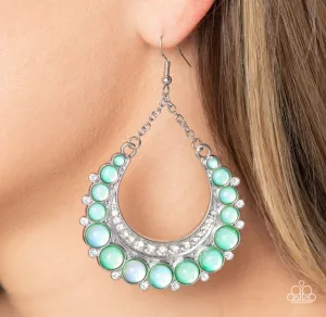 Paparazzi Bubbly Bling Earrings Green