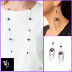 Paparazzi Champagne On The Rocks Necklace Multi & Ethereally Extravagant Earrings Purple