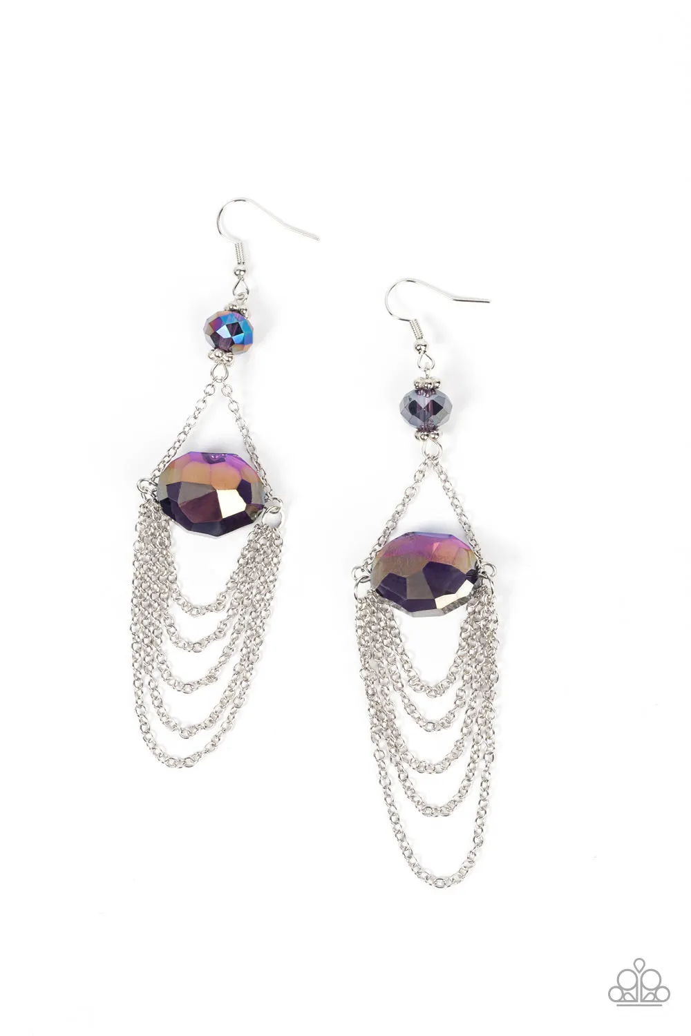 Paparazzi Ethereally Extravagant Earrings Purple