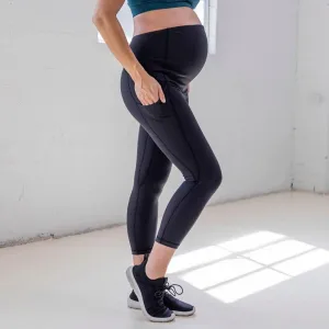 Skin Maternity Capris - Black