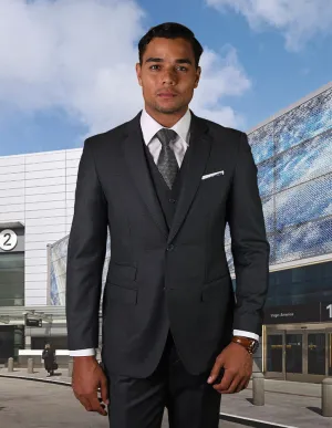 STEPHENS CHARCOAL 3 PC TAILORED FIT SUIT