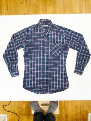 Vintage Levis Plaid Button Up Shirt (Small)