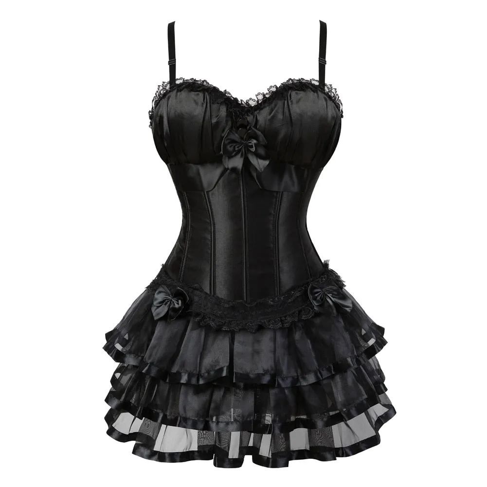 'Wild Child' Black Alt Victorian Corset Dress